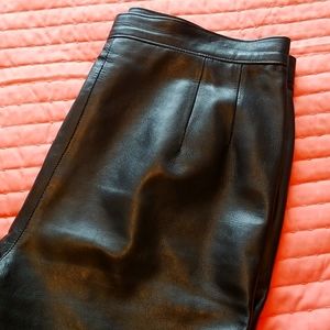 Kamar Black Leather Pants Size 12